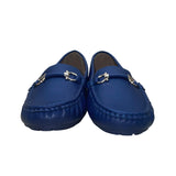 Alexis Bendel Women’s Blue Faux Leather Slip-On Susanna Moccasin Loafers Size 8