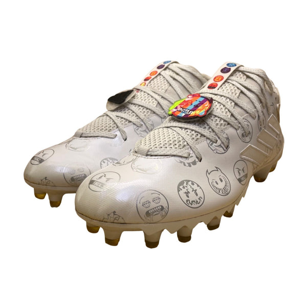 Adidas Men’s White Athletic Freak X Big Mood Football Cleats Size 12
