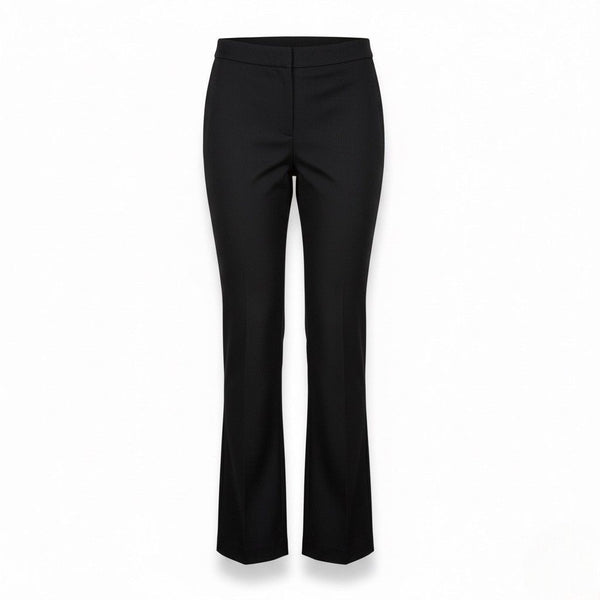 Talbots Womens Black Polyester/Rayon Straight-Leg Hollywood Pants Size 10