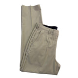 Izod Mens Beige Stretch Golf Pants With Flat Front & Belt Loops Size 32 L32