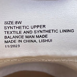 Lane Bryant Women’s White Synthetic Gold Chain Slip-On Mule Loafers Size 8W