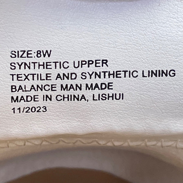 Lane Bryant Women’s White Synthetic Gold Chain Slip-On Mule Loafers Size 8W