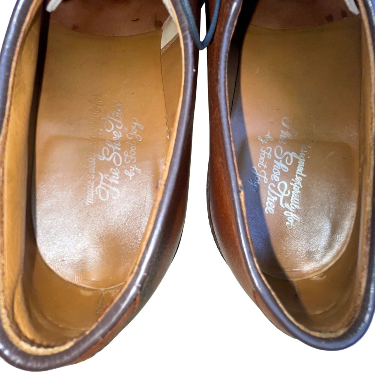 The Shoe Tree Men’s Brown Leather Lace-Up Classic Oxford Dress Shoes Size 10.5