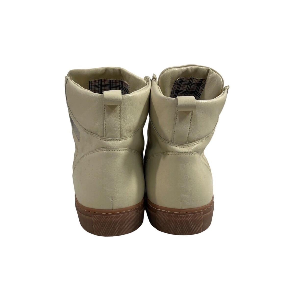 Luxury Lex Men's Beige Retro High-Top Sneakers Sz 12.5 - NWB