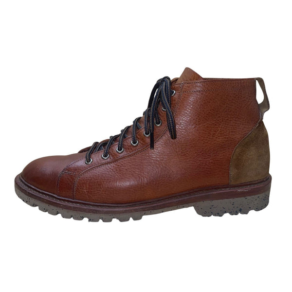 Allen Edmonds Men’s Brown Leather & Suede Lace-Up Discovery Ankle Boots Size 12