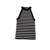 Zara Womens Black & White Striped Sleeveless Halter Tank Top Size S