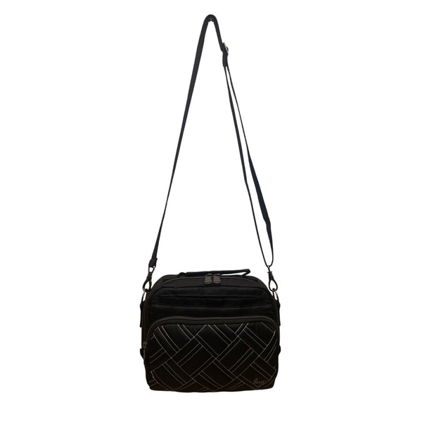 Lug Women’s Black Quilted Nylon Mini Ranger Adjustable Strap Crossbody Bag