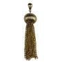 Gold Tone Chain Tassel Pendant Various Metal Jewelry Style