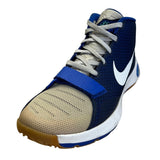 Nike Men’s Navy Blue Tan White Mesh High Top KD Basketball Shoes Sneakers Sz 14