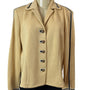 St. John Collection Knitted Beige Button-Up Womens Blazer Jacket Beige Sz 8