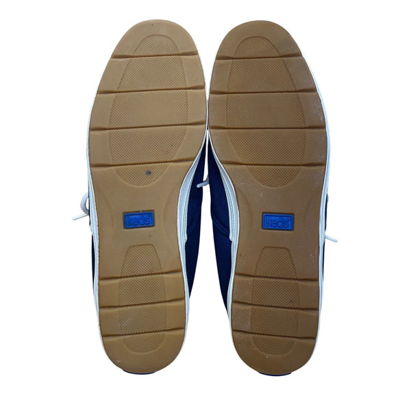 Keds Women’s Navy Blue Canvas Lace-Up Flat Sneakers Size 9.5