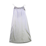 J.Crew Womens Silver Satin Spaghetti Strap Slip Dress Elegant Size 4