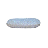 Handmade Women’s White Beaded & Sequin Evening Clutch Bag With Chain Strap