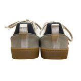 Veja Kids White & Gray Suede & Faux Leather Lace-Up Low-Top Sneakers Size 12