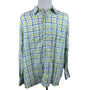 Tommy Bahama Men's Green Plaid Relaxed Linen Button Up Shirt  Shirt Sz XL