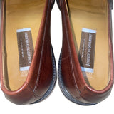 Handcrafted Johnston & Murphy Men’s Brown Leather Tassel Slip-On Loafers Size 11