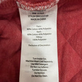 Eddie Bauer Womens Red Quilted & Mock Neck Pullover Sweatshirt Size XL 