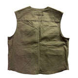 Duluth Trading Mens Tan Utility Vest Functional Storage Durable Zip Vest