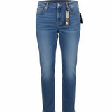 Gloria Vanderbilt Womens Blue Amanda Slimming Pull-On Denim Jeans Size 16