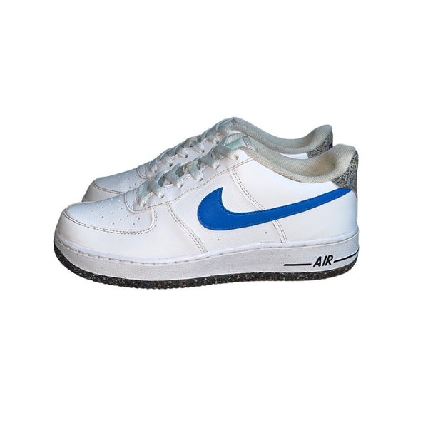Nike Youth Boy's White Air Force 1 LV8 Low Top Sneakers Sz 7Y