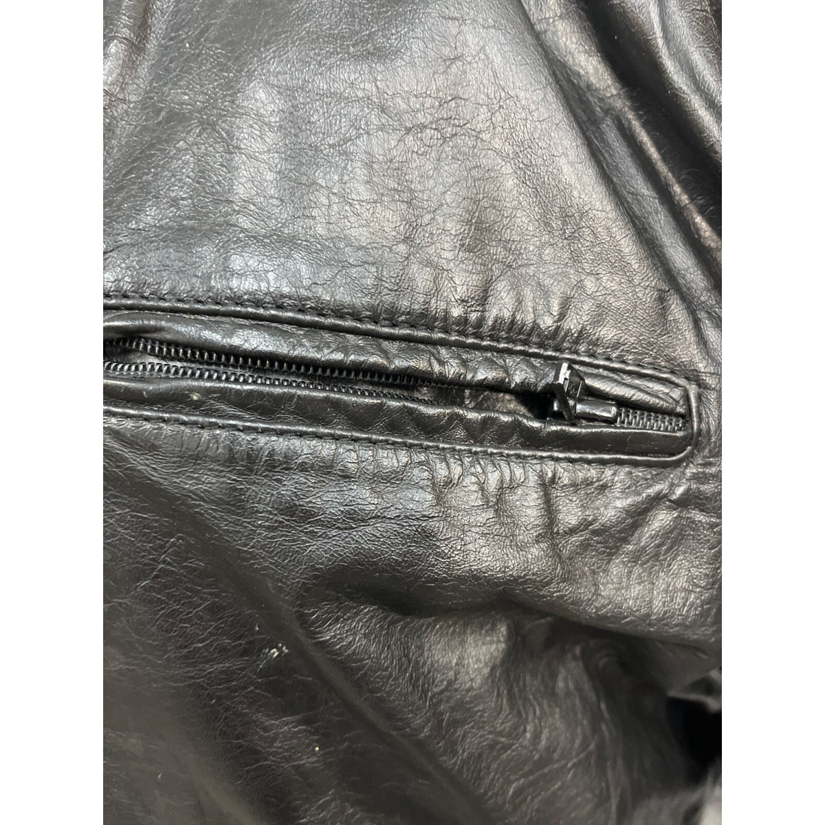 Vintage Berman's Men's Black Leather Jacket Size 44 - EUC