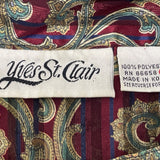 Vintage Yyes St. Clair Paisley Print Button-Up Long Sleeve Blouse Womens Size 12