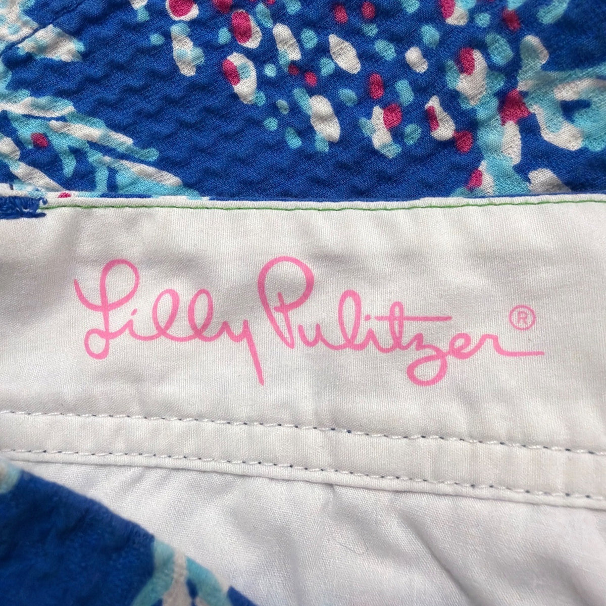Lilly Pulitzer Womens Blue The Callahan Short With Starfish Coral Print Size 8