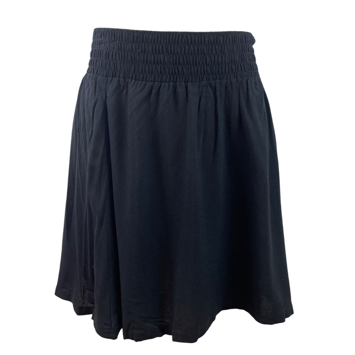 Frenchi Black Elastic Waist Flowy Mini Skirt Womens Casual Wear Sz M- New