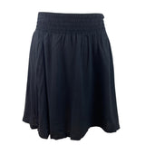 Frenchi Black Elastic Waist Flowy Mini Skirt Womens Casual Wear Sz M- New
