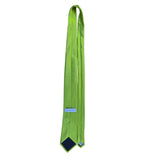 Geoffrey Beene Mens Green Polyester Necktie Solid Handmade
