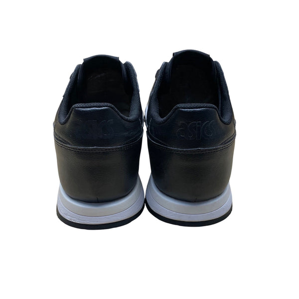 Asics Men’s Black Leather Lace-Up Cushioned Sole Casual Running Sneakers Size 13