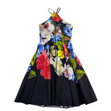 Ted Baker Womens Black Floral Halter Neck Midi Dress Size Size 2