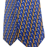 Nordstrom Mens Silk Blue Multi-Color Patterned Tie By J.Z. Richards Handcrafted