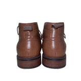 Sonoma Men’s Cognac Brown Faux Leather Lace-Up Ortholite Aaron Ankle Boots Sz 8M
