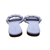 Express Womens Lilac Purple Braided One Band Slide Sandals