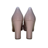 Worthington Women’s Beige Faux Patent Leather Zool Block High Heels Size 9.5M