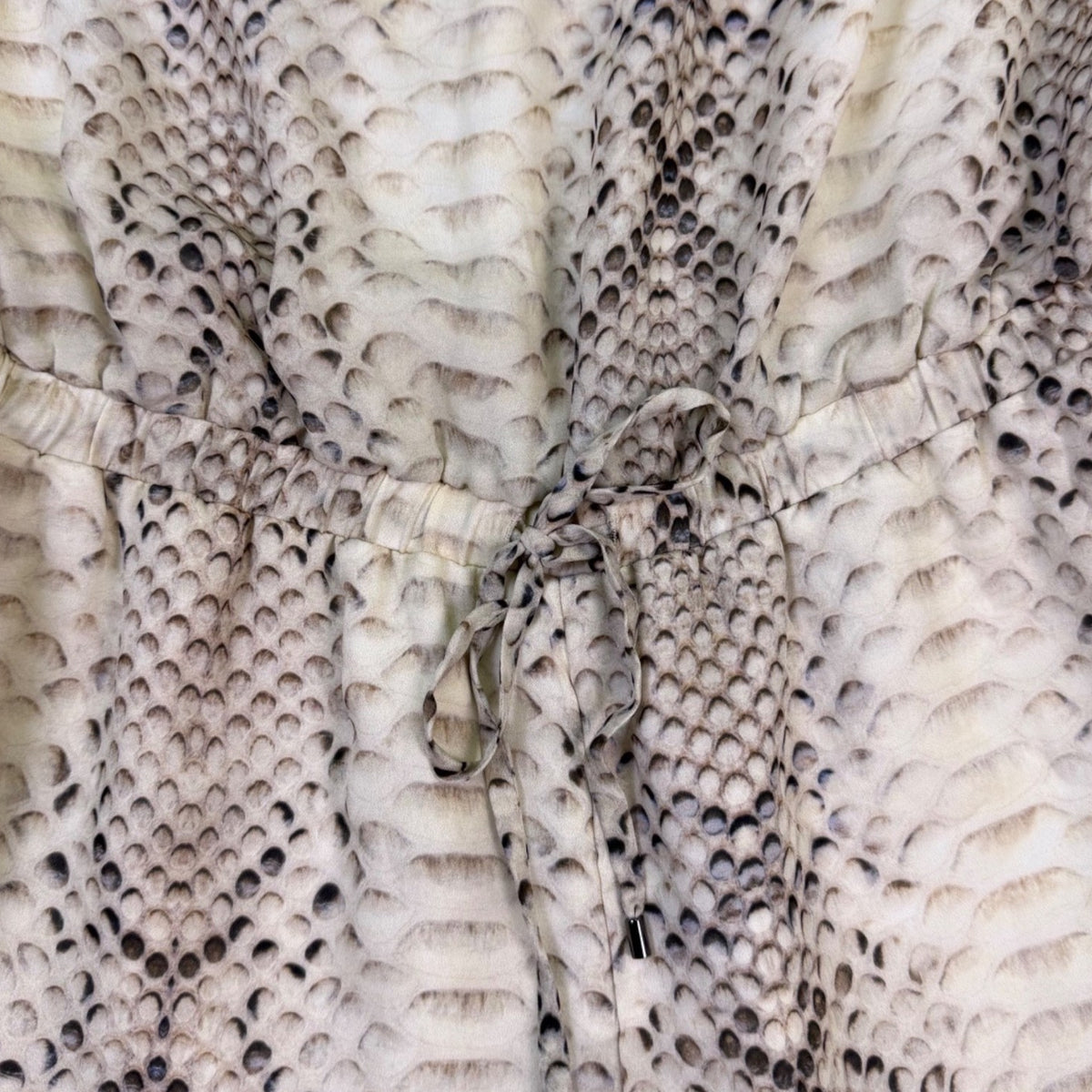 Haute Hippie Womens Beige & Black Snake Print  Jumpsuit Size M