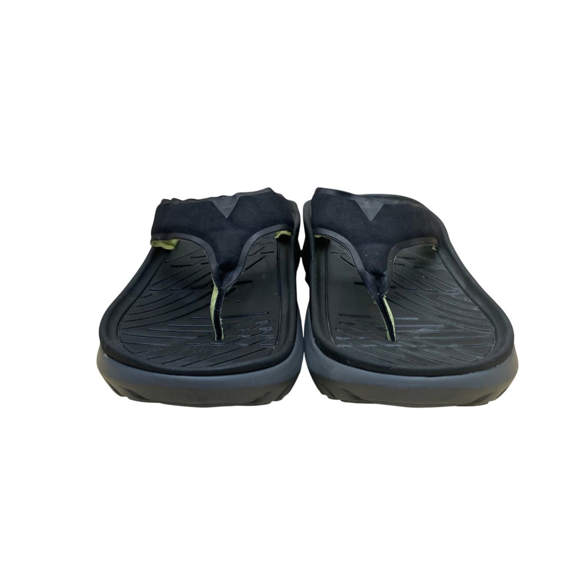 Men’s Black & Green Synthetic Restore Orthotic Flip-Flop Sandals Size 8