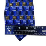 J. Garcia Mens Blue 100% Silk Geometric Pattern Necktie