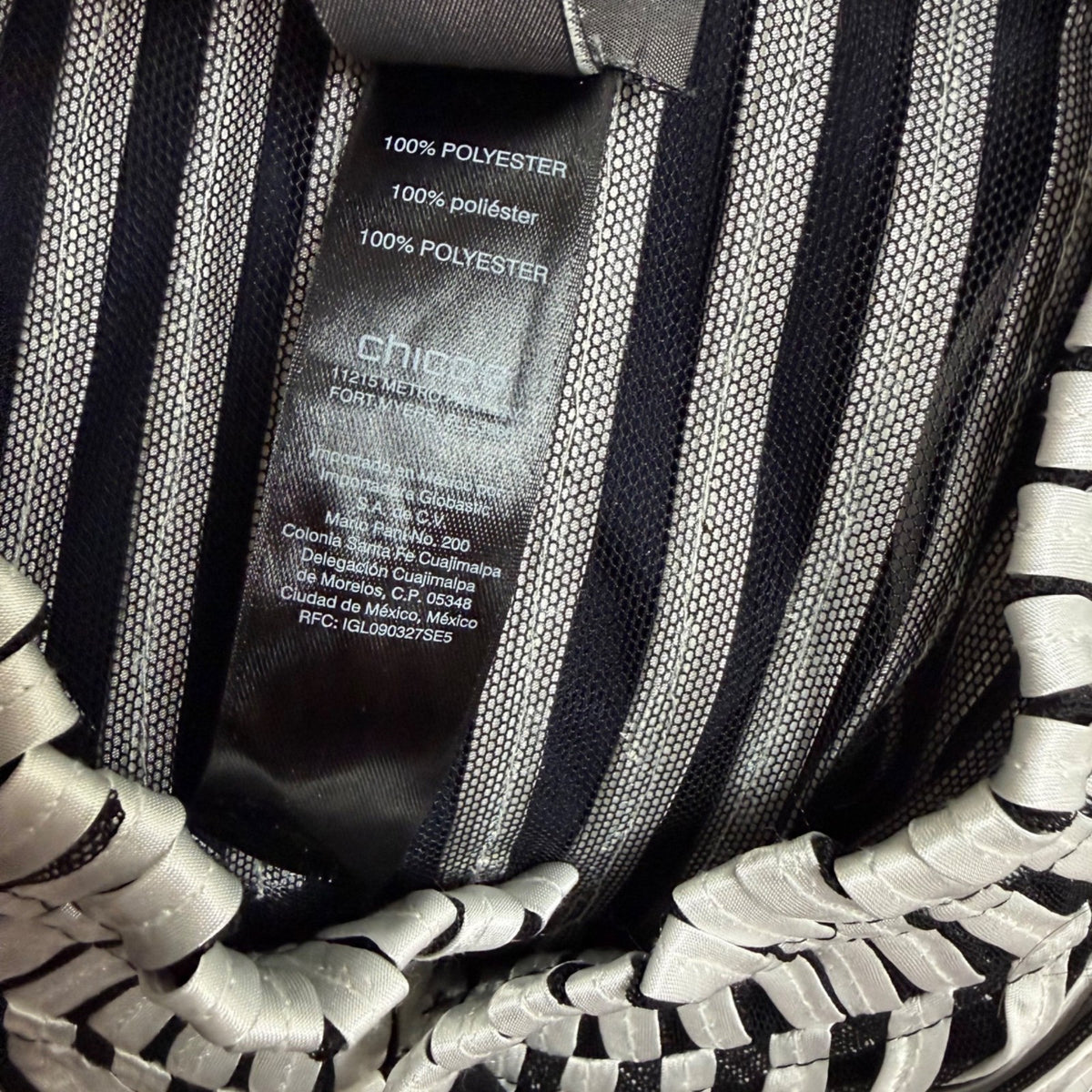 Chicos Womens Black & White Striped Sheer Button-Front Tunic Jacket Size 3 - New