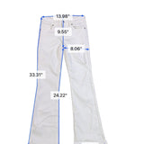 American Eagle Womens White Kick Boot Jeans Short Stretch Fit Size 2