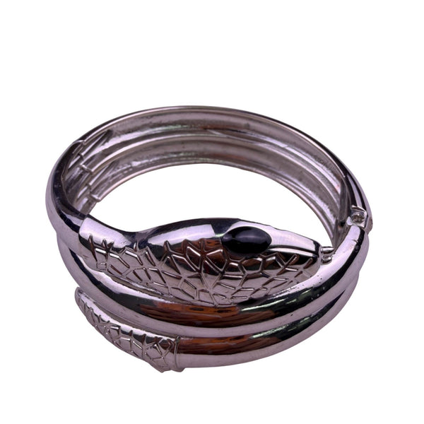 Sofia Vergara Womens Silver Tone Metal Snake Coil Bracelet