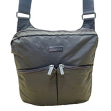 Baggallini Women’s Brown Nylon Adjustable Strap Travel Organizer Crossbody Bag