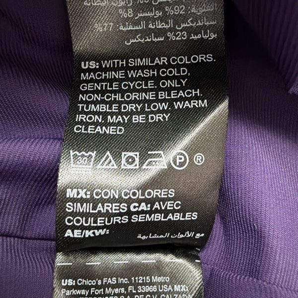 White House Black Market Womens Purple Sleeveless Fit Dress Size 0P