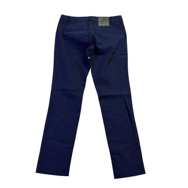 Banana Republic Womens Blue Cotton Blend Pants Sloan Petite Mid Rise Size OOP