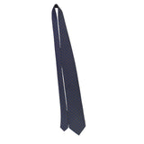Ike Behar Mens Navy Silk Tie Geometric Plaid Design 59