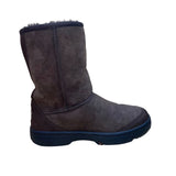 UGG Women’s Brown Suede Mid-Calf Warm Lined  Ultimate Short Boots Size W8
