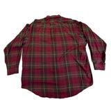 Ralph Lauren Red Plaid Cotton Button-Down Shirt Long Sleeve Classic Fit Sz XL