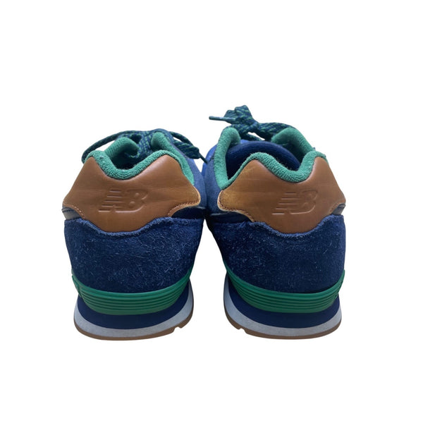 New Balance Boys Blue/Green Suede  Lace-Up 574 Athletic Sneakers Size 7