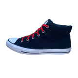 Converse Unisex Black Textile With Red Laces High Top Sneakers Size 13W/11M 